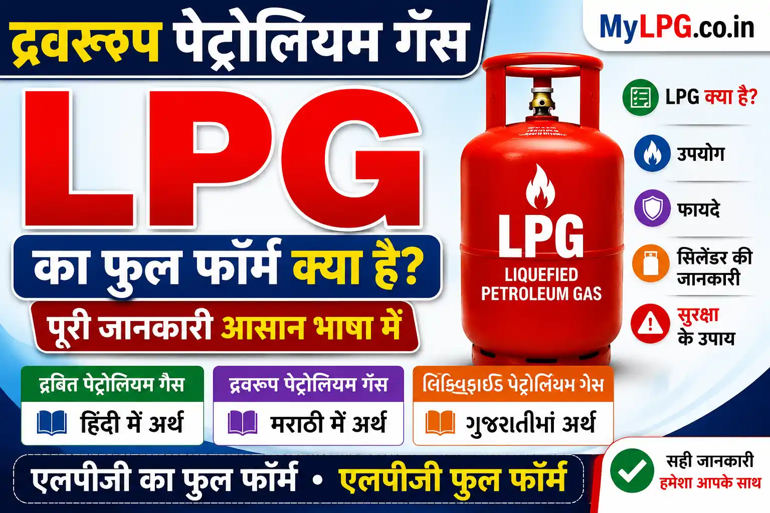 द्रवरूप पेट्रोलियम गॅस LPG full form and uses